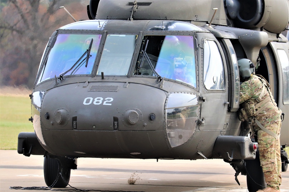 Wisconsin National Guard UH-60 Blackhawk operations at Fort McCoy