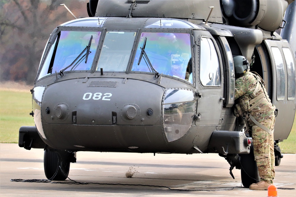 Wisconsin National Guard UH-60 Blackhawk operations at Fort McCoy