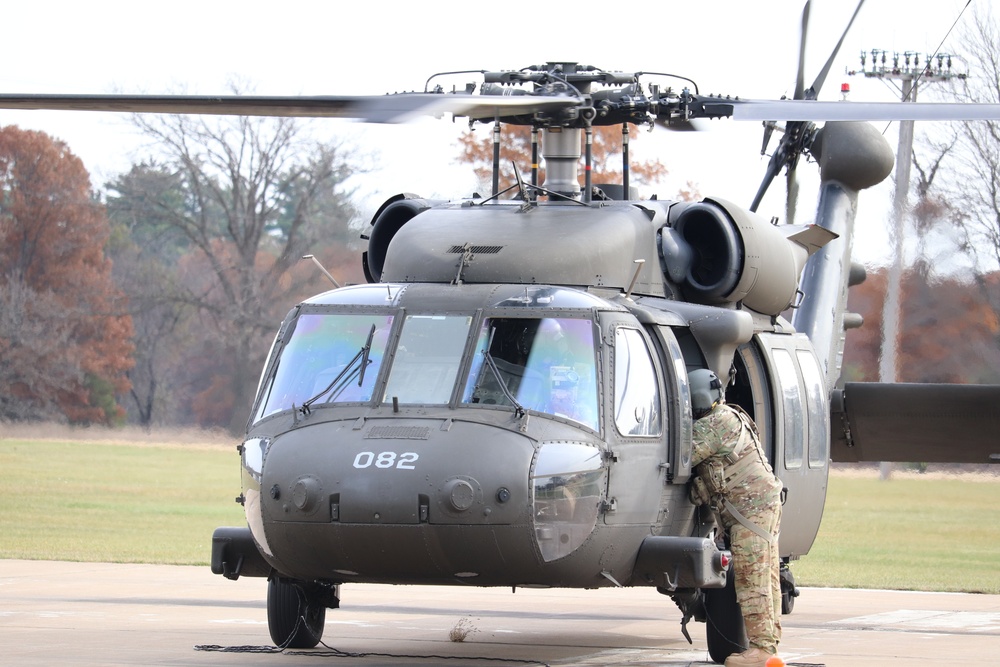 Wisconsin National Guard UH-60 Blackhawk operations at Fort McCoy