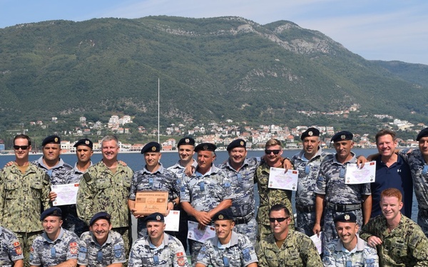 U.S. and Montenegrin Navy Divers