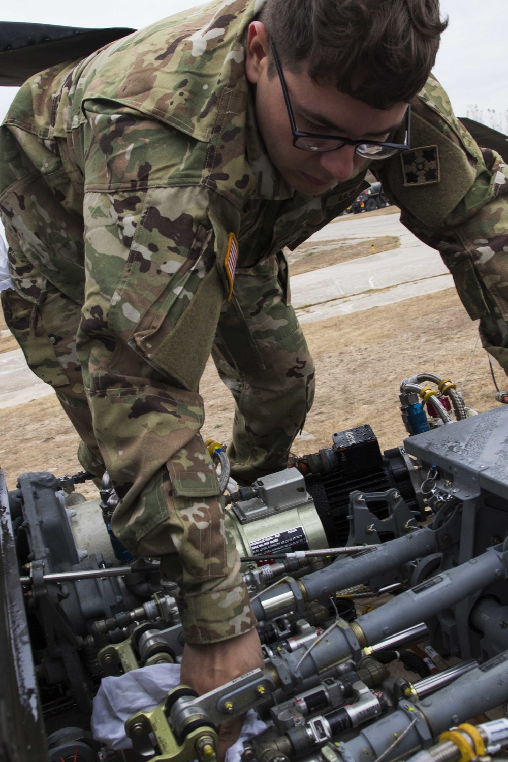 UH-60 Blackhawk wash and service
