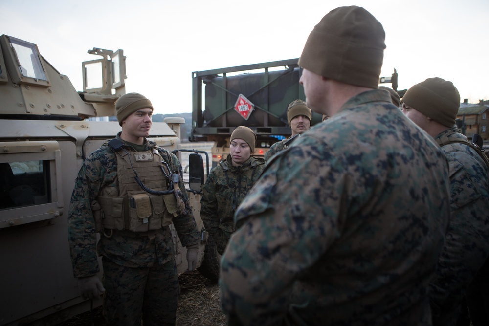 Convoy Movement: CLB-2 Marines Move Back to Voll, Norway