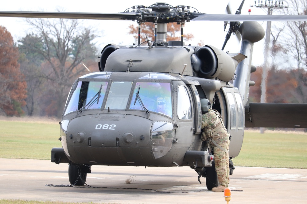 Wisconsin National Guard UH-60 Blackhawk operations at Fort McCoy