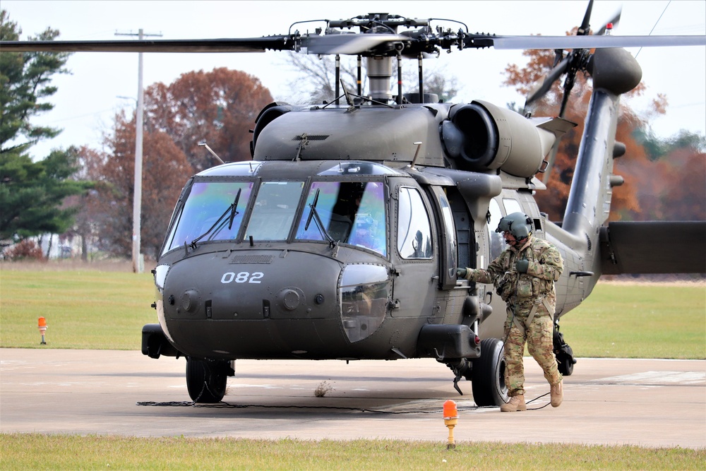 Wisconsin National Guard UH-60 Blackhawk operations at Fort McCoy