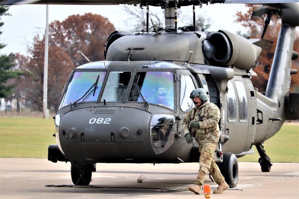 Wisconsin National Guard UH-60 Blackhawk operations at Fort McCoy