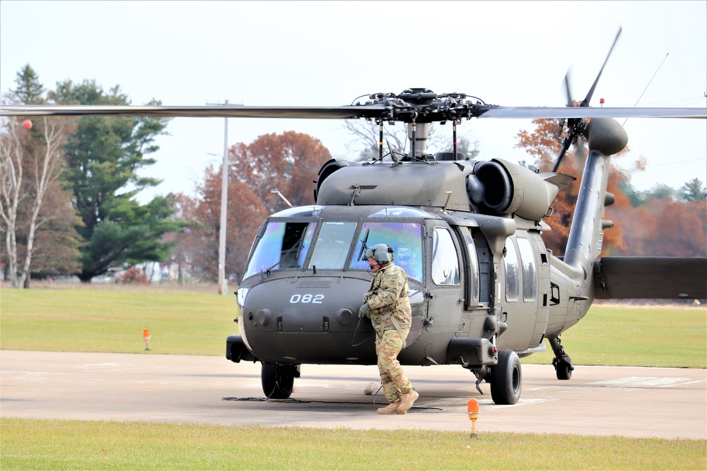 Wisconsin National Guard UH-60 Blackhawk operations at Fort McCoy