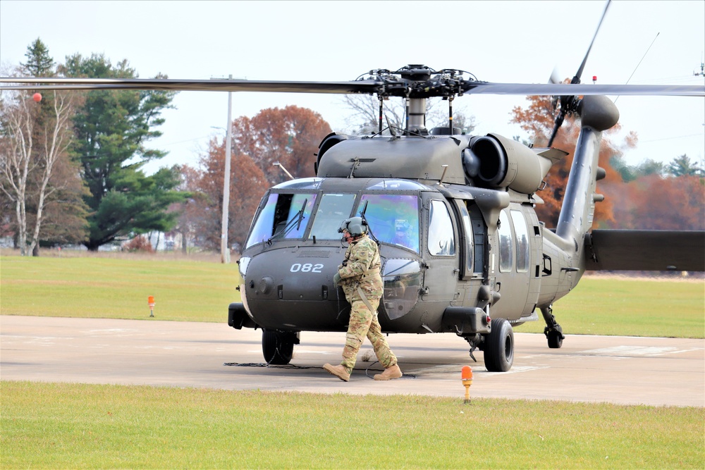 Wisconsin National Guard UH-60 Blackhawk operations at Fort McCoy