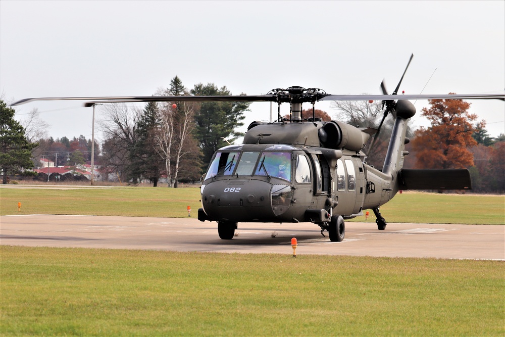 Wisconsin National Guard UH-60 Blackhawk operations at Fort McCoy