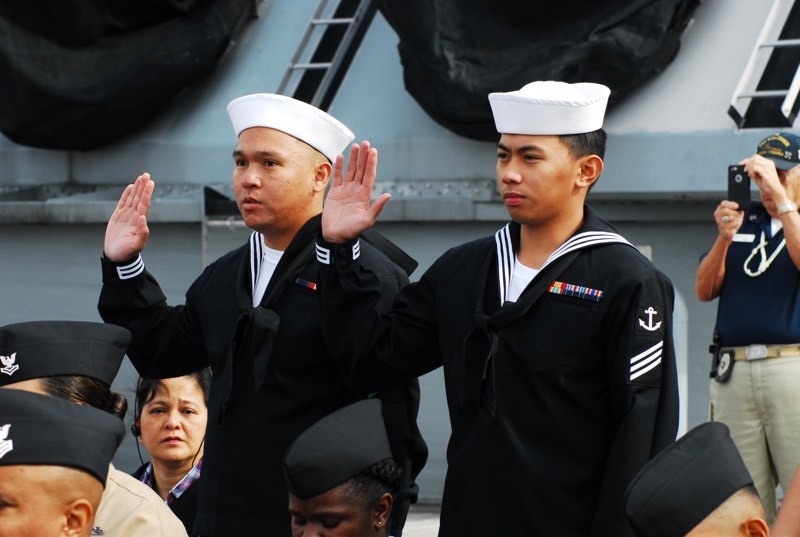 Naval Museum hosts a naturalization ceremony