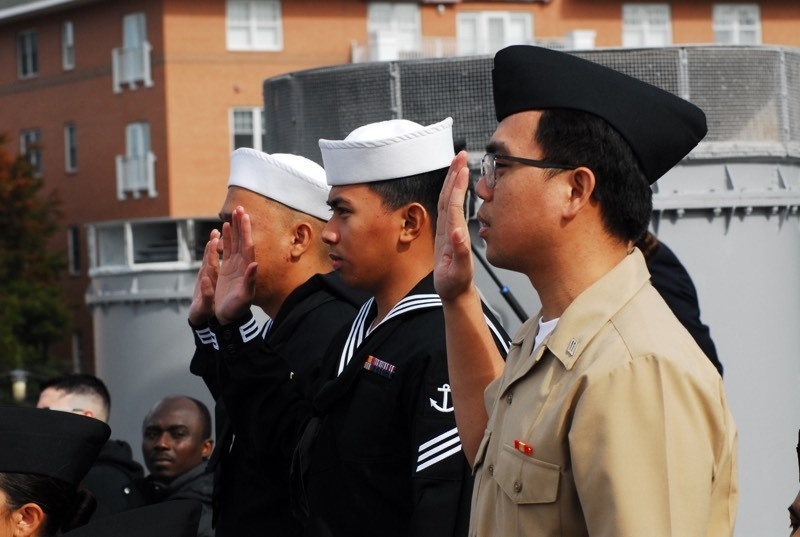 Naval Museum hosts a naturalization ceremony