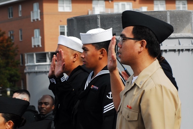 Naval Museum hosts a naturalization ceremony