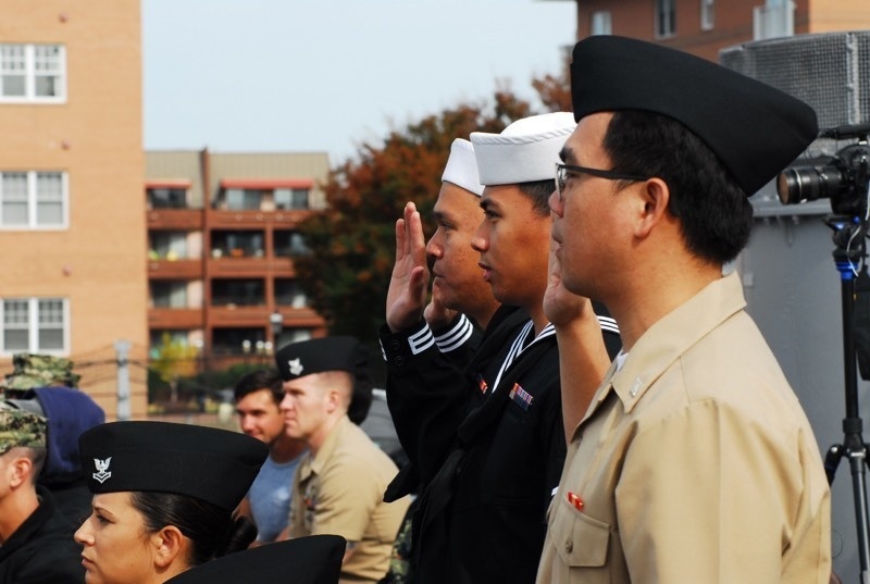 Naval Museum hosts a naturalization ceremony