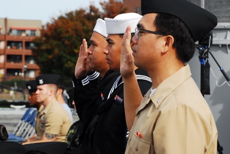 Naval Museum hosts a naturalization ceremony