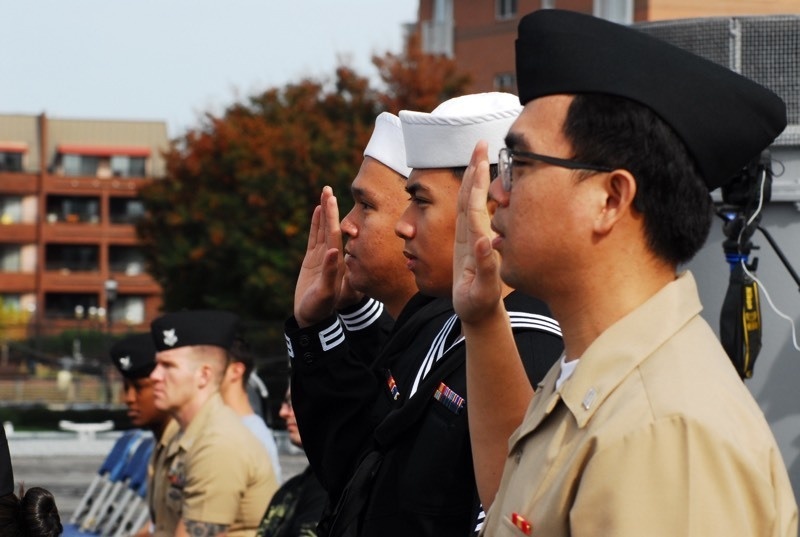 Naval Museum hosts a naturalization ceremony