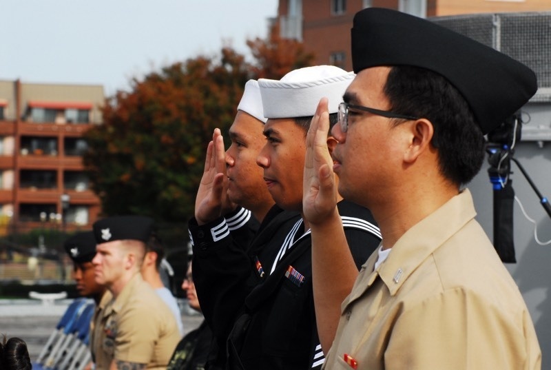 Naval Museum hosts a naturalization ceremony