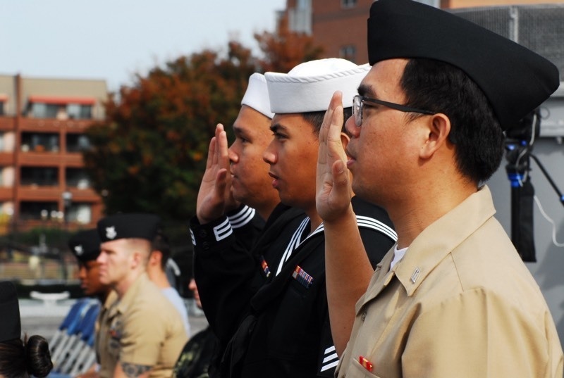 Naval Museum hosts a naturalization ceremony