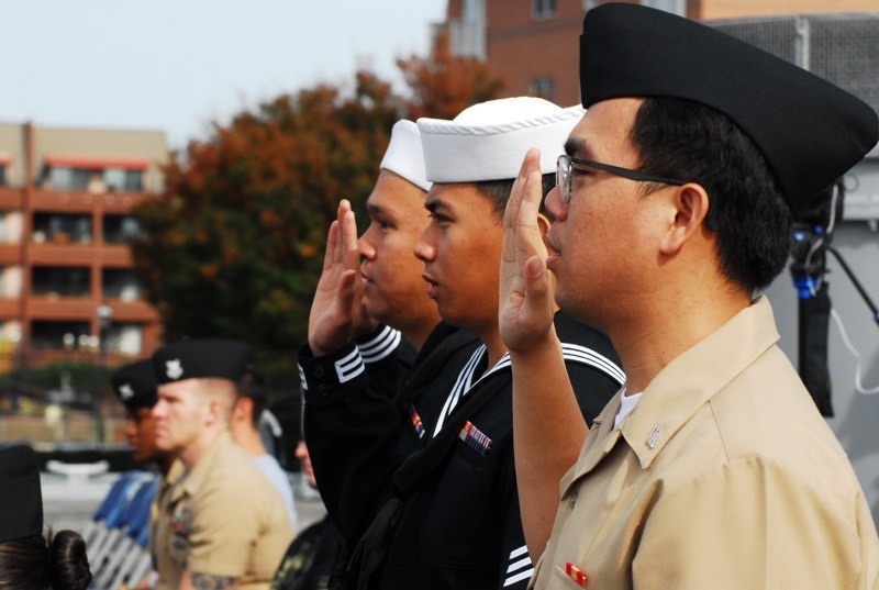 Naval Museum hosts a naturalization ceremony