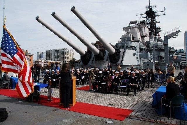 Naval Museum hosts a naturalization ceremony