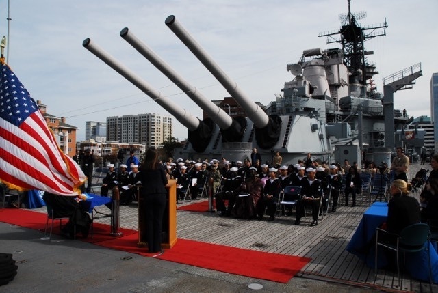 Naval Museum hosts a naturalization ceremony