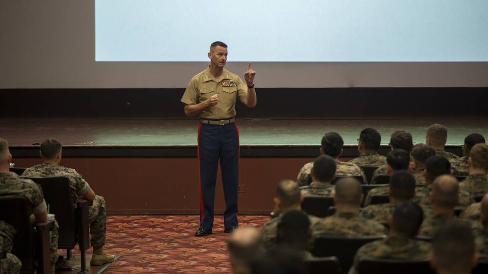 3rd Marine Regiment talks Resiliency