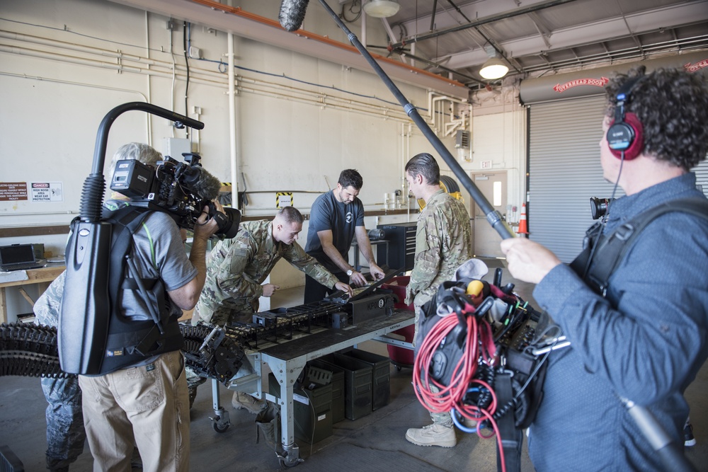 Matt Leinart tours Nellis