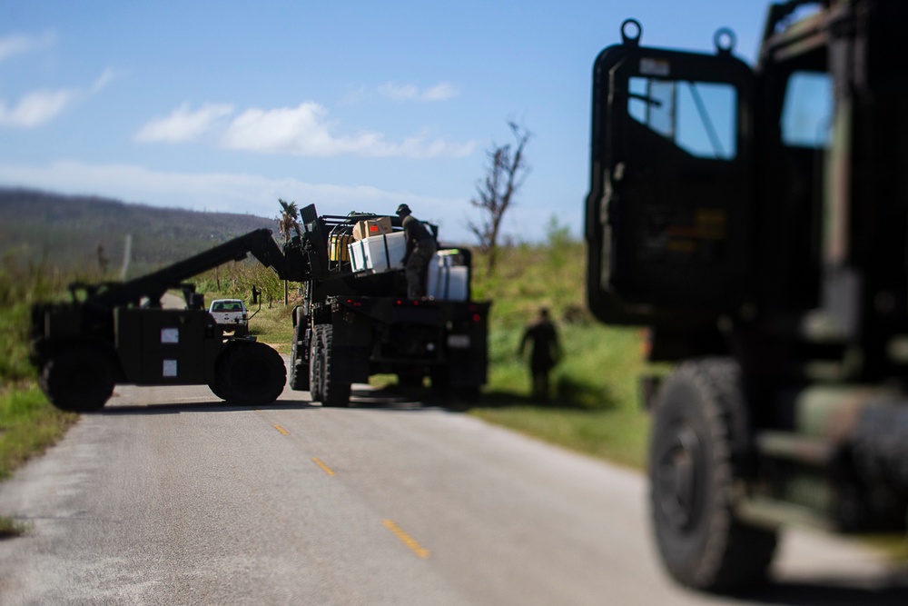 CLB-31 Marines continue FEMA-directed relief efforts on Tinian