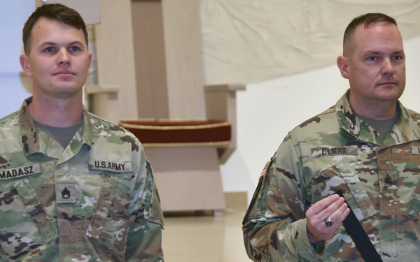SSG Madasz receives SSG Stout Medal