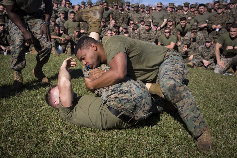 6th Marine Regiment Grappling Competition, Josh Koscheck Speech