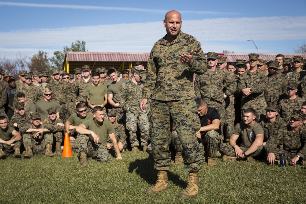 6th Marine Regiment Grappling Competition, Josh Koscheck Speech