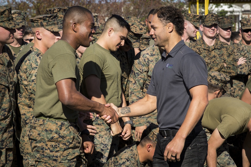 6th Marine Regiment Grappling Competition, Josh Koscheck Speech