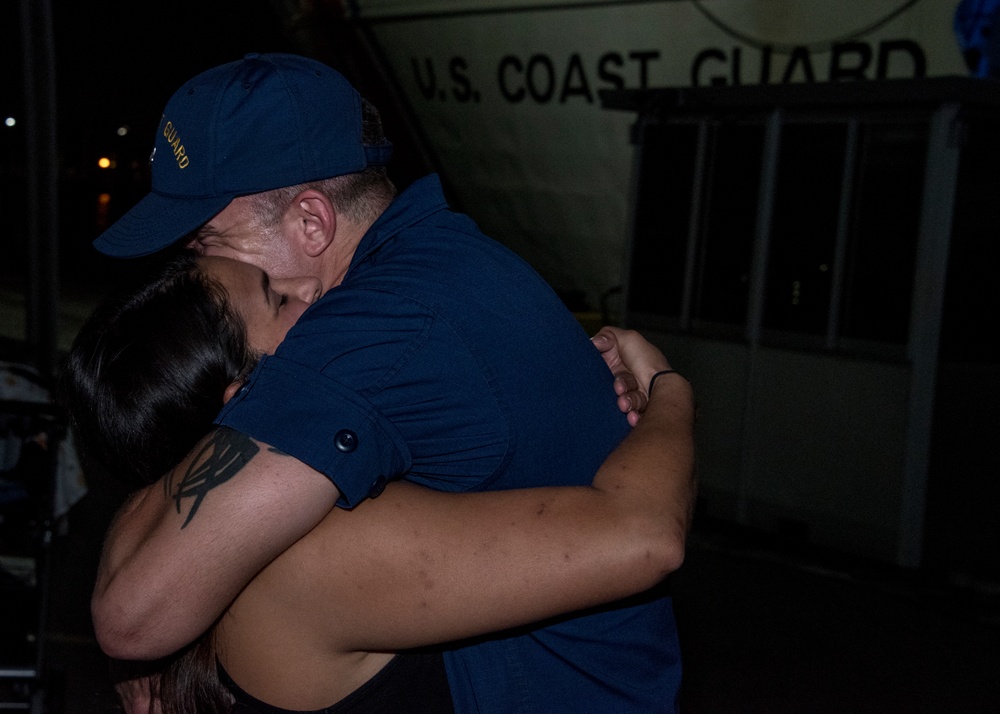 Coast Guard Cutter Venturous returns home after 59-day law enforcement patrol in the Eastern Pacific Ocean