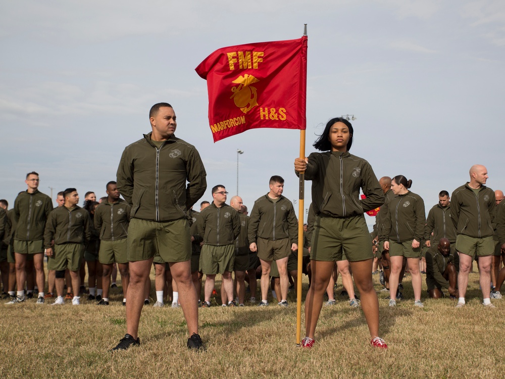 U.S. Marine Corps Forces Command conducts 243rd birthday run