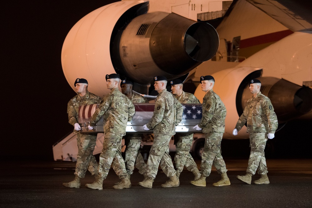 Army Maj. Brent R. Taylor honored in dignified transfer Nov. 6