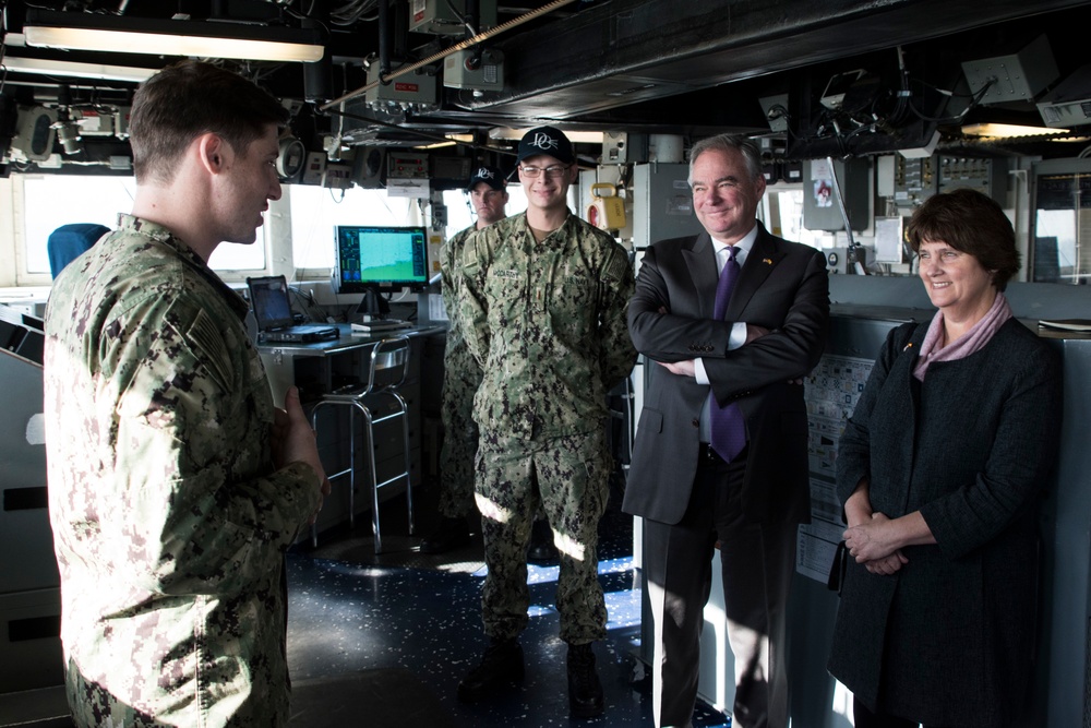 Senator Kaine Visits NAVSTA Rota
