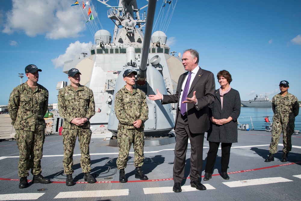 Senator Kaine Visits NAVSTA Rota