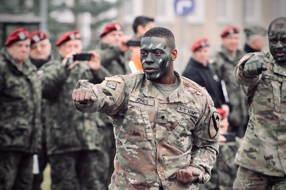 91st BEB Combine with the Polish for Combatives Presentation