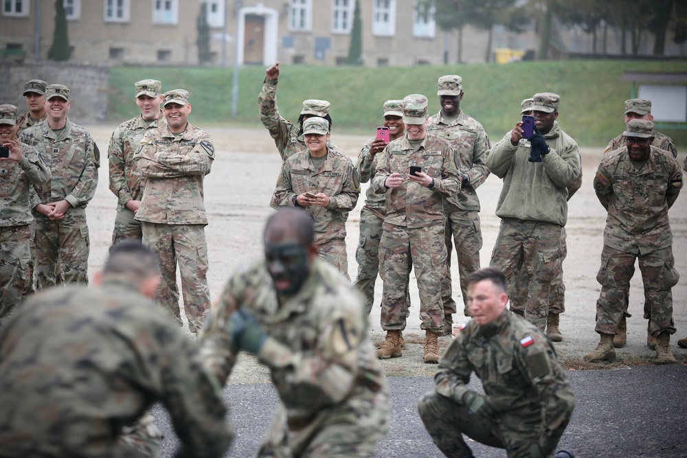 91st BEB Combine with the Polish for Combatives Presentation