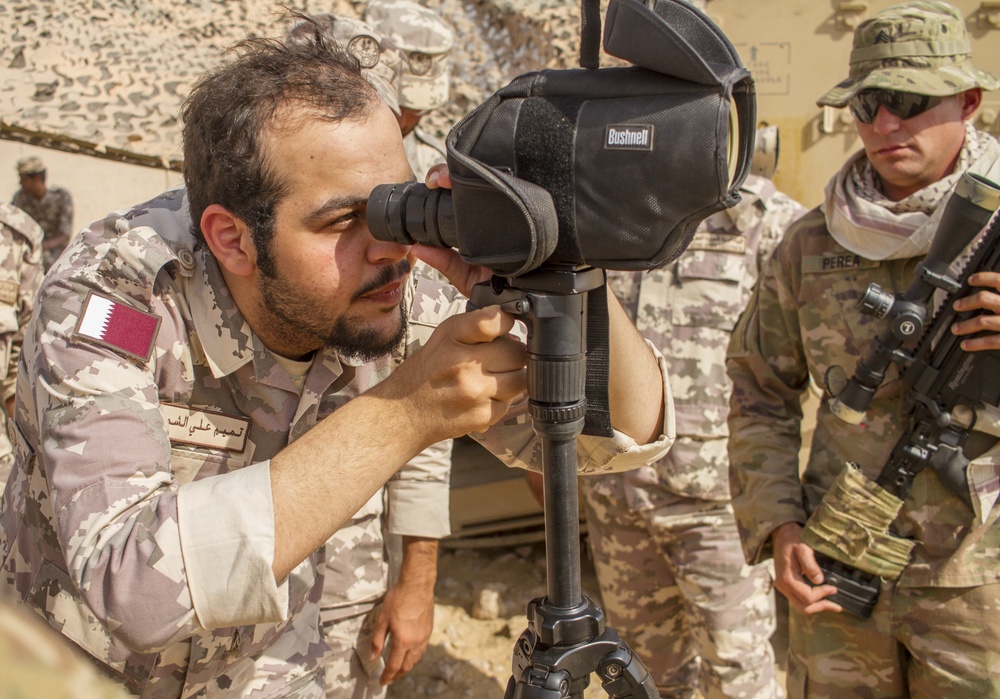 US, Qatar soldiers hit the range for Sniper Training