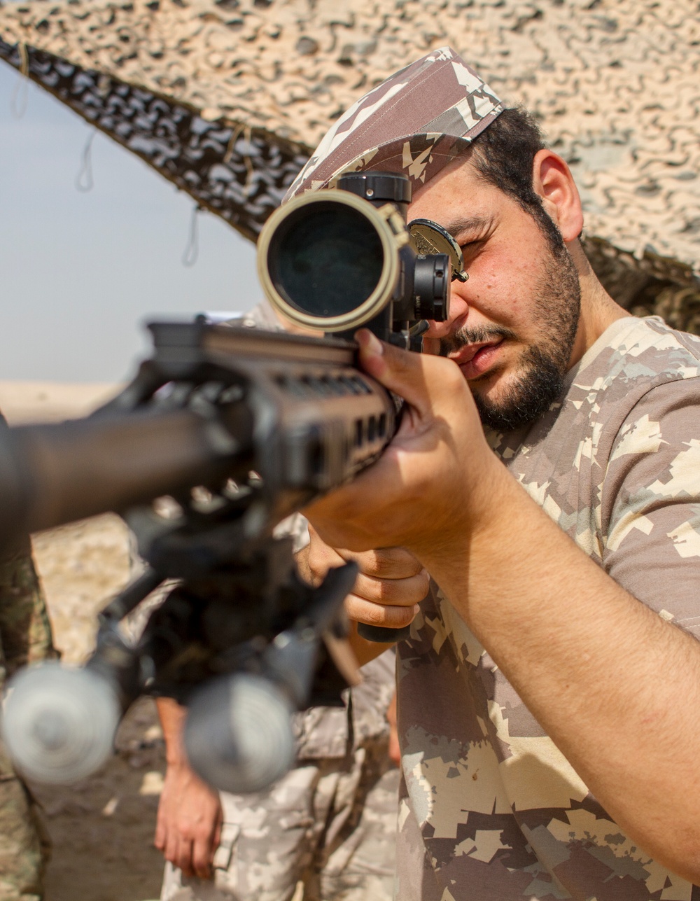 US, Qatar soldiers hit the range for Sniper Training