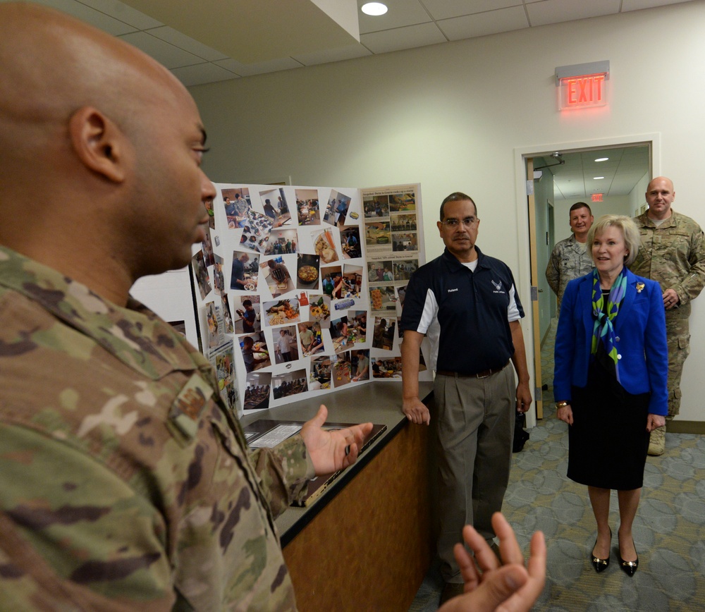 Mrs. Goldfein tours Dover AFB