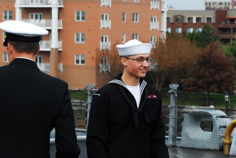 Naval Museum hosts a re-enlistment ceremony