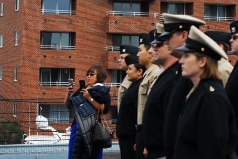 Naval Museum hosts a re-enlistment ceremony