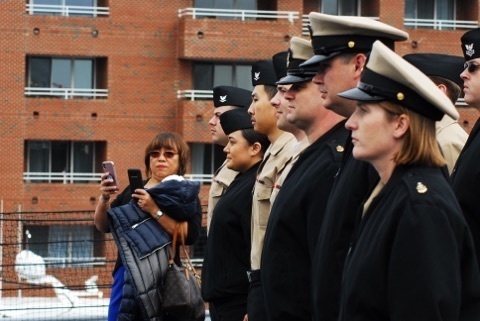 Naval Museum hosts a re-enlistment ceremony