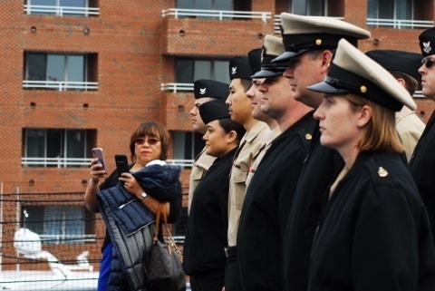 Naval Museum hosts a re-enlistment ceremony