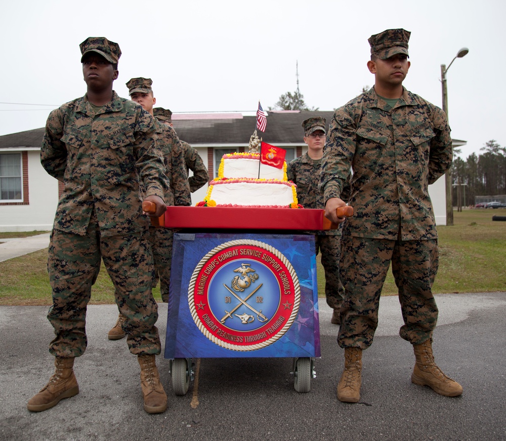 Marine Corps Combat Service Support Schools Cake Cutting Ceremony