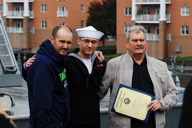 Naval Museum hosts a re-enlistment ceremony