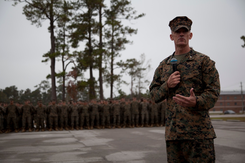 Marine Corps Combat Service Support Schools Cake Cutting Ceremony