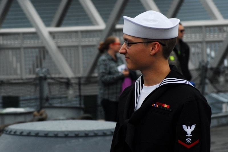 Naval Museum hosts a re-enlistment ceremony