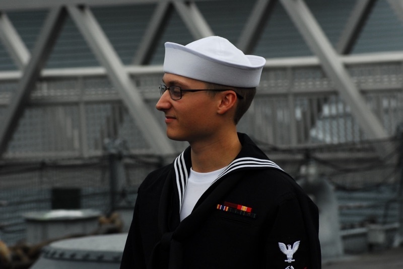 Naval Museum hosts a re-enlistment ceremony