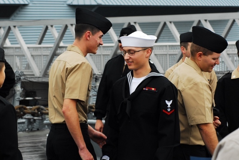 Naval Museum hosts a re-enlistment ceremony